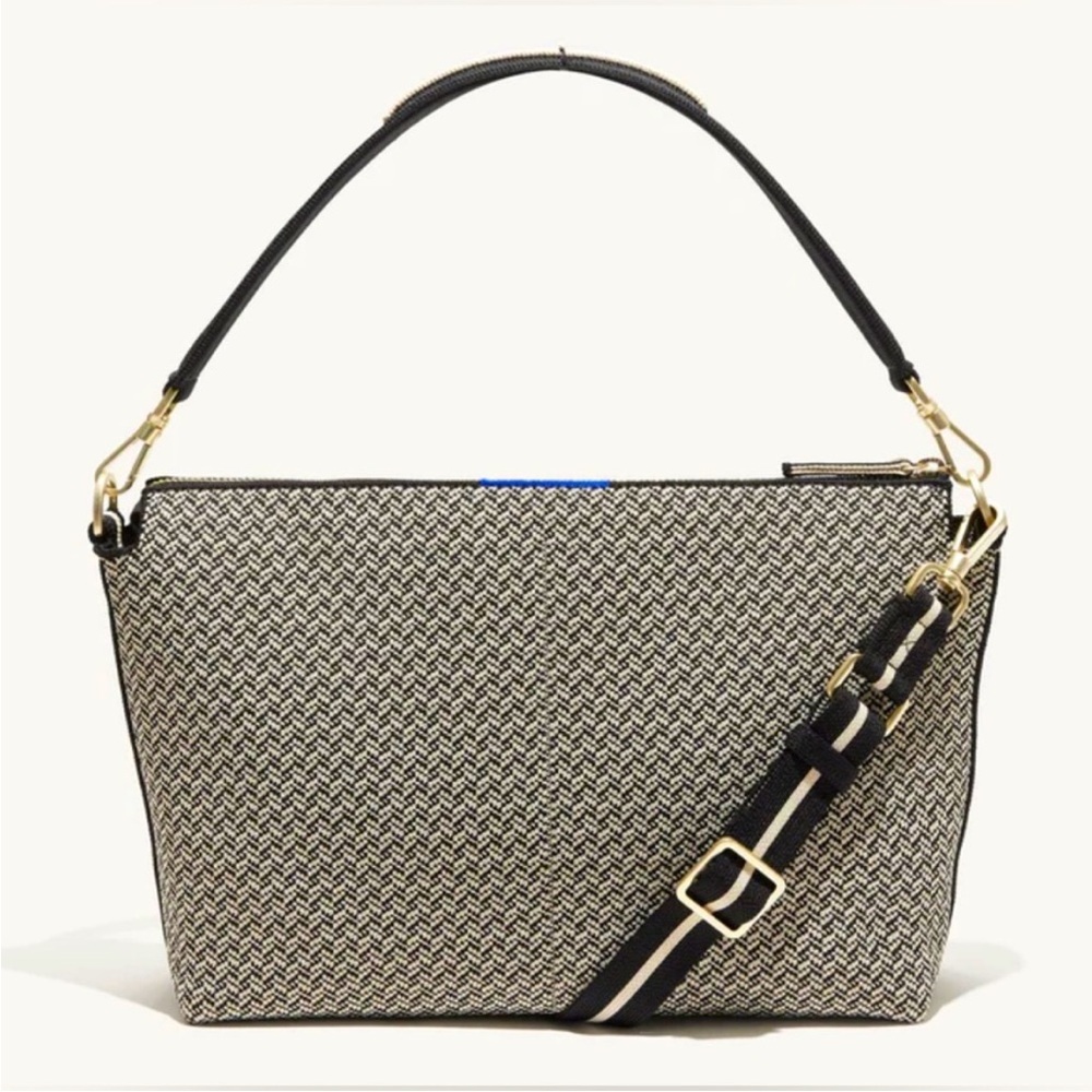 Rothy’s Daily Crossbody Black Mist Herringbone
